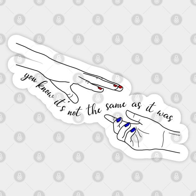 Hands As It Was Lyric Sticker by CMORRISON12345